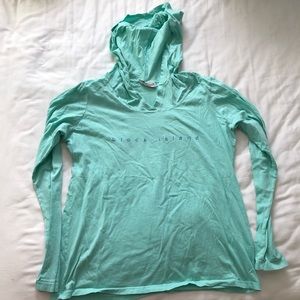 NWOT block island aqua teal long sleeve t shirt